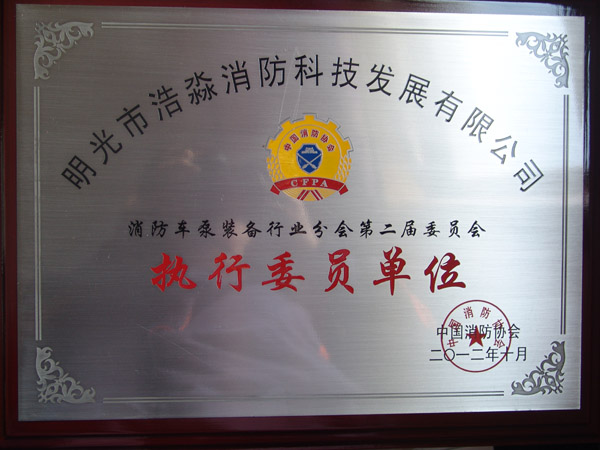 中国消防协会车泵执行委员