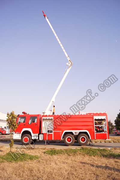豪沃18米举高喷射消防车